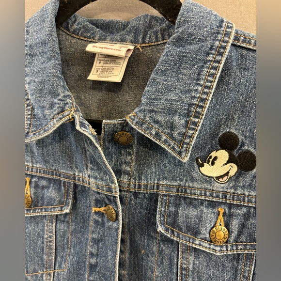 Disney store Mickey Mouse denim jacket size small women’s 90s - Picture 2 of 6